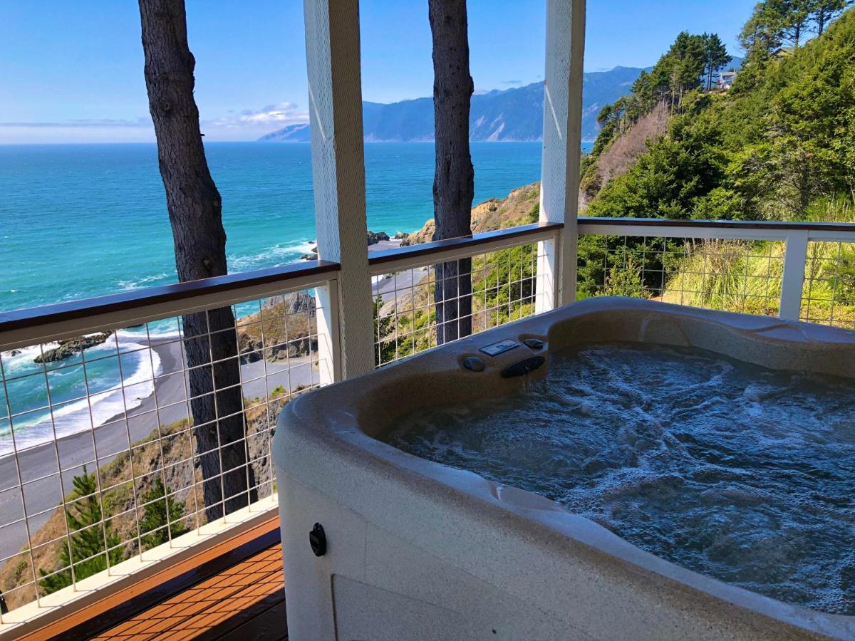 Amazing Oceanview 2 Bedroom Oceanfront! By Oceanviewhottubs Shelter Cove, Ca Tesla Ev Station Esterno foto